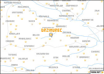 map of Držimurec