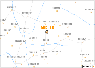 map of Dualla