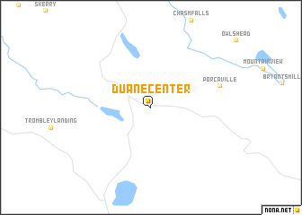 map of Duane Center