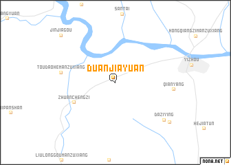map of Duanjiayuan