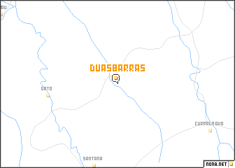 map of Duas Barras