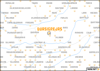 map of Duas Igrejas