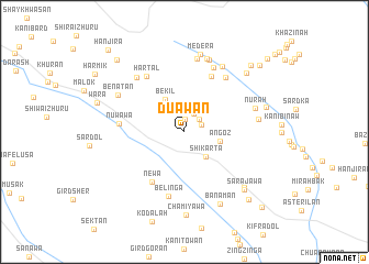 map of Dūāwān