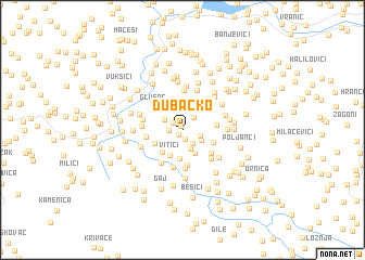map of Dubačko
