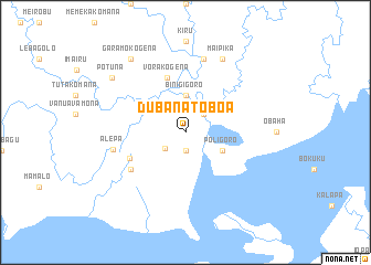 map of Dubanatoboa