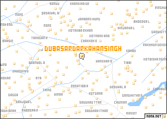 map of Dūba Sardār Kāhan Singh
