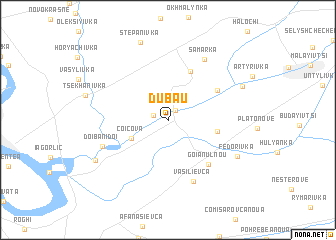 map of Dubău