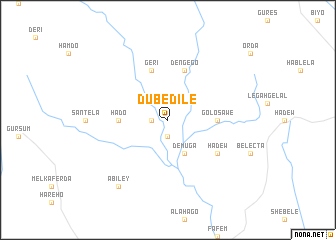 map of Dube Dīlē