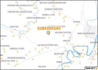 map of Dūb-e Ḩardān