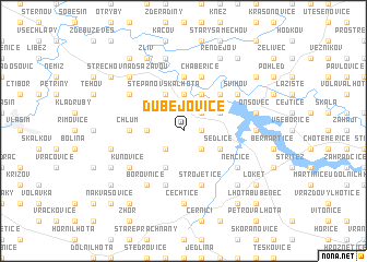 map of Dubějovice