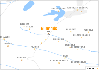 map of Dubënka