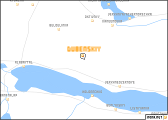 map of Dubenskiy