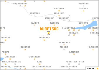 map of Dubetsko