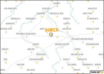 map of Dubica