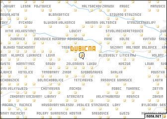 map of Dubičná