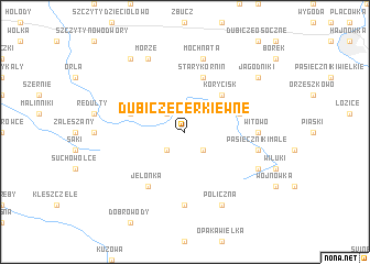 map of Dubicze Cerkiewne