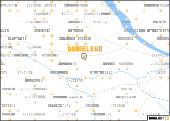 map of Dubielewo