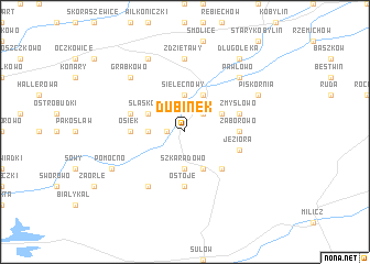 map of Dubinek