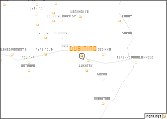 map of Dubinino