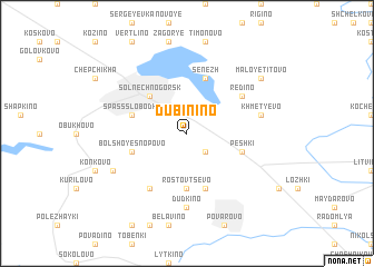 map of Dubinino