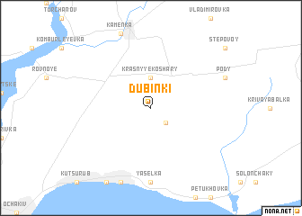 map of Dubinki