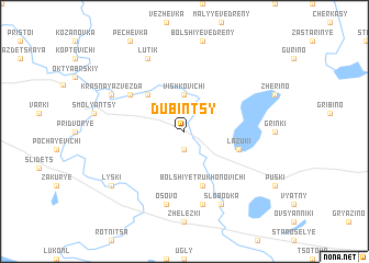 map of Dubintsy