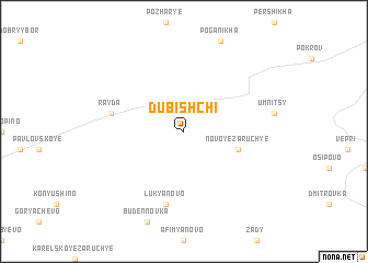 map of Dubishchi