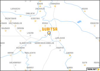 map of Dubitsa