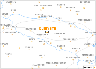 map of Dubiyets