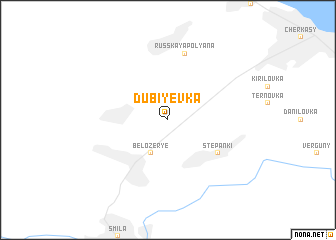 map of Dubiyëvka