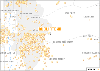 map of Dublin Town