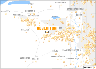 map of Dublin Town