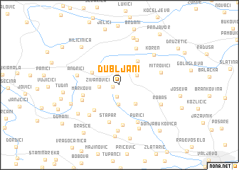 map of Dubljani