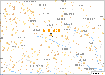 map of Dubljani