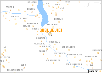 map of Dubljevići