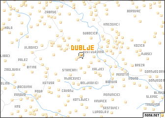 map of (( Dublje ))