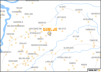 map of Dublje