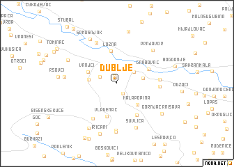 map of Dublje