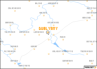 map of Dublyany