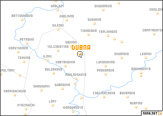 map of Dubna