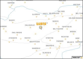 map of Dubna