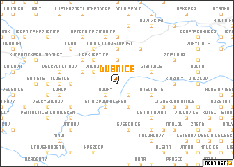 map of Dubnice