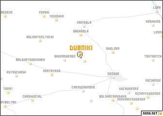 map of Dubniki