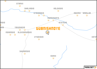 map of Dubnishnoye