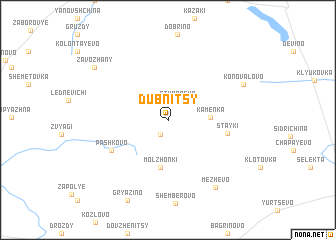 map of Dubnitsy