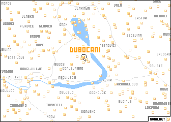 map of Dubočani