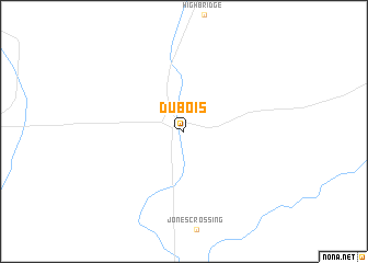 map of Dubois