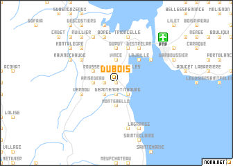 map of Dubois