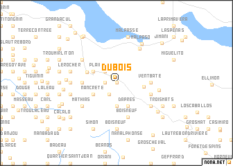 map of Dubois