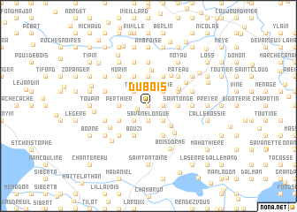 map of Dubois